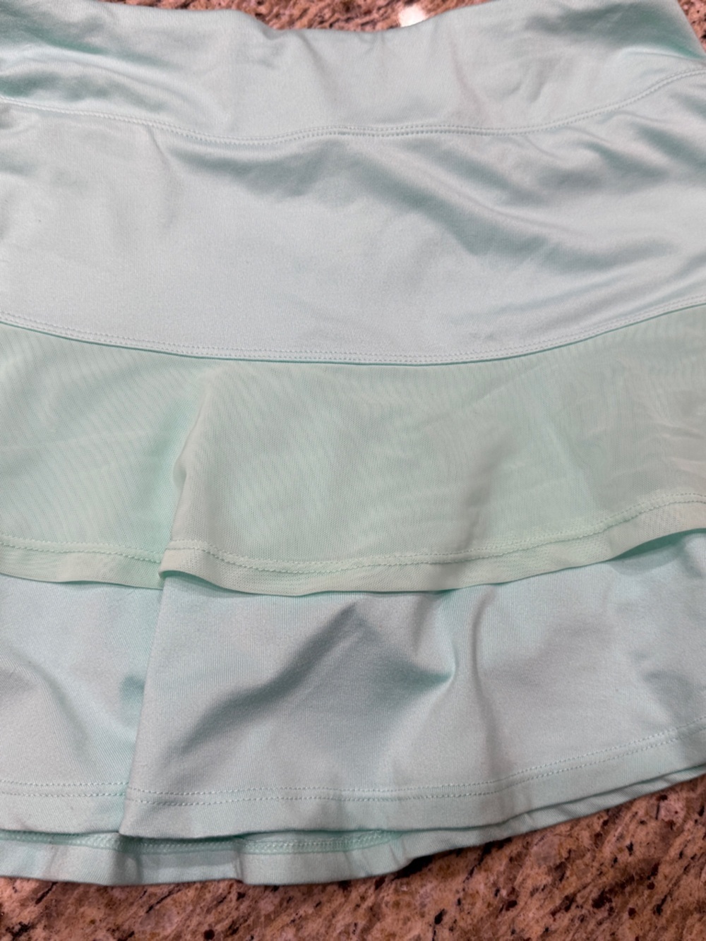 Light Aqua Tiered Skort - Women's‎ Athletic Skirt - Picture 5 of 5
